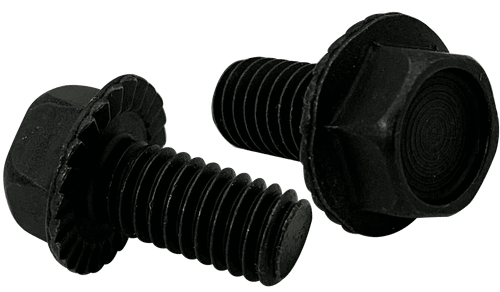 5/16"-18 x 5/8" Serrated Flange Bolt, Steel, Black Oxide (Box of 1,500)