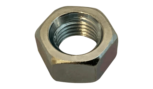 3/8"-24 Finished Hex Nut, Grade 2, Steel, Zinc Clear (Box of 1,500)