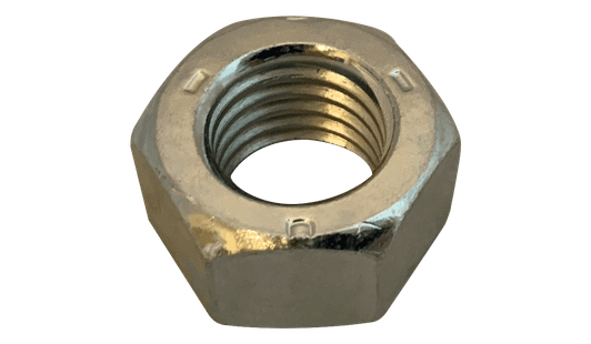 1"-8 Finished Hex Nut, Grade 5, Steel, Zinc Clear (Domestic, DFARS) (Box of 100)