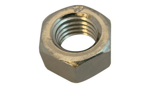 5/16"-18 UNC Finished Hex Nut, Grade 2, Steel, Zinc Clear, Domestic (Box of 3,000)