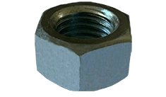 3/8"-16 Heavy Hex Nut, Grade A, Steel, Zinc Clear (Box of 1,600)