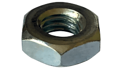 3/4"-10 UNC Heavy Hex Jam Nut, Grade A, Steel, Zinc Clear (Box of 400)