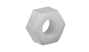 #12-24 Hex Machine Screw Nut, Nylon (Box of 2,500)