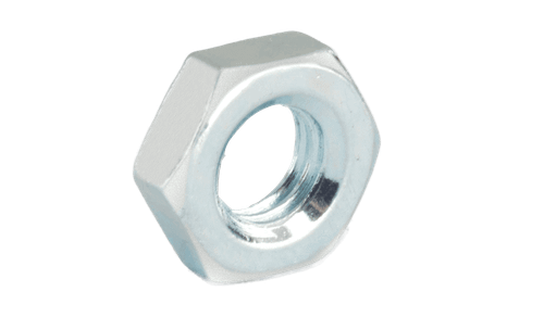 1032 x 5/16 x 7/64 (1/4x3/32) Small Pattern Hex Machine Screw Nut, Low Carbon Steel, Zinc Clear (Box of 8,000)