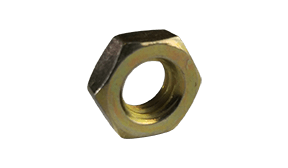 1/4"-28 UNF Hex Jam Nut, Grade A, Steel, Zinc Yellow (Box of 4,000)