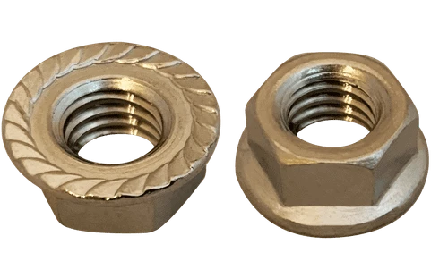 #8-32 Serrated Flange Nut, 18-8 Stainless Steel (Box of 2,000)