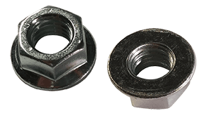 5/8"-11 Non-Serrated Hex Flange Nut, Grade 5, Steel, Zinc Clear (Box of 250)
