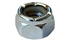 10-24 NM Nylon Insert Lock Nut, Low Carbon Steel, Zinc Clear (Box of 2,000)