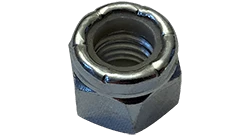 1-8 NTE Thin Pattern Nylon Insert Lock Nut, Low Carbon Steel, Zinc Clear (Box of 50)