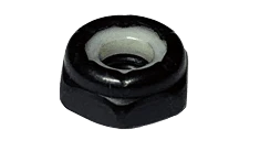 1/4"-20 NTM Nylon Insert Lock Nut, 18-8 Stainless Steel, Black Oxide (Box of 1,000)