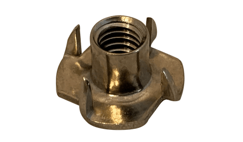 5/16"-18 x 3/8" 4 Prong Tee Nut, 18-8 Stainless Steel (Box of 500)