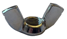 #4-40 Cold Forged Wing Nut, Low Carbon Steel, Zinc Clear (Box of 2,000)