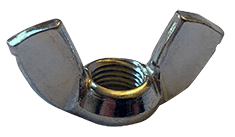 5/16"-18 Cold Forged Wing Nut, Low Carbon Steel, Zinc Clear (Box of 1,000)