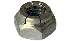 #10-32 Flex Type Thin Height All Metal Hex Lock Nut, Steel, Cadmium & Wax (Box of 1,000)