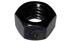 1/4"-20 Two-Way Reversible All Metal Hex Lock Nut, Steel, Zinc Black & Wax (Box of 2,000)