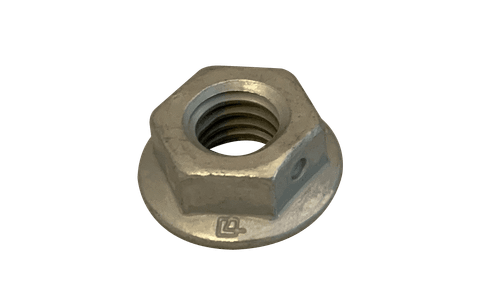 1/2"-13 Non-Serrated Center Lock Flange Nut, Grade F, Zinc Clear (Box of 750)