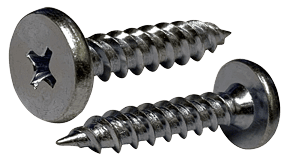 #10-12 x 1-1/2" Pancake Head Phillips Self Piercing Screw, Steel Zinc Clear (Box of 3,000)