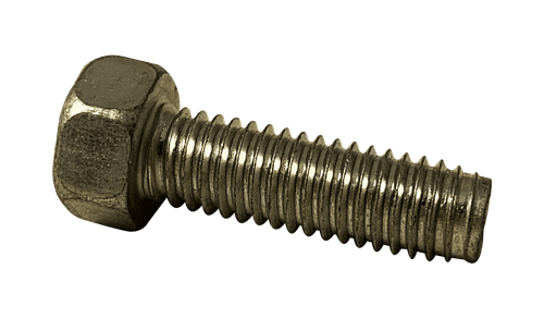 5/16"-18 x 3/4" Indented Hex Head Unslotted Thread Rolling Screw, Steel Zinc Clear & Wax (Box of 1,500)