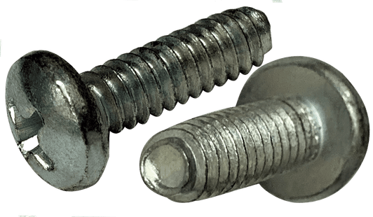#8-32 x 5/16" Pan Head Phillips Thread Rolling Screw, Steel Zinc Clear & Wax (Box of 10,000)