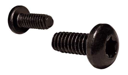 #6-32 x 1/2" Pan Head Torx (6-Lobe) Thread Rolling Screw, Steel Zinc Black & Wax (Box of 10,000)