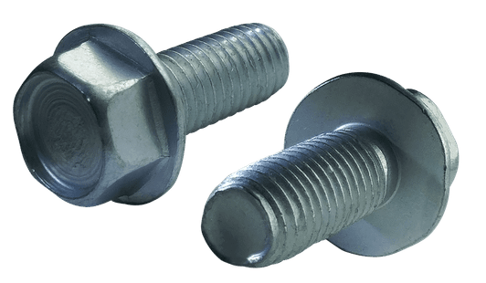 #6-32 x 3/4" Hex Washer Head Unslotted Thread Rolling Screw, Steel Zinc Clear & Wax (Box of 10,000)