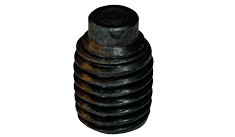 #10-32 x 3/16" Socket Set Screw, Half Dog Point, Fine Thread, Alloy Steel, Plain (Box of 100)