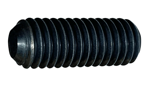 5/16"-18 x 1" Flat Point Socket Set Screw, Alloy Steel, Plain (Box of 100)