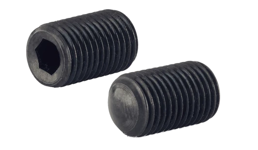 #10-32 x 3/16" Socket Set Screw, Oval Point, Fine Thread, Alloy Steel, Black Oxide (Box of 5,000)