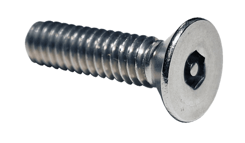 #10-24 x 1-1/2" Pin-In Hex Security Flat Head Machine Screw, 18-8 Stainless Steel - FT (Box of 1,500)
