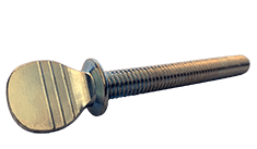 #10-32 x 1-1/4" Thumb Screw with Shoulder, Steel, Zinc Clear - FT (Box of 1,000)