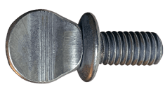 #10-24 x 2" Thumb Screw with Shoulder, Steel, Plain - FT (Box of 1,000)