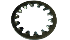 7/8 Internal Tooth Lock Washer, Steel, Zinc Clear (Box of 2,000)
