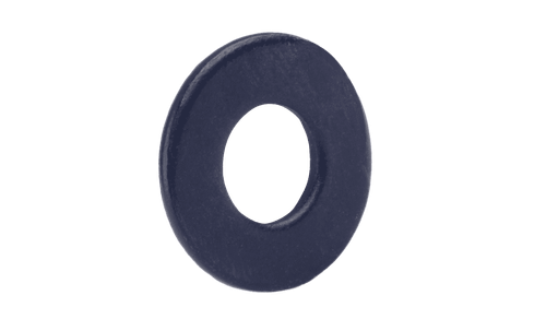 12 Machine Screw Flat Washer, Low Carbon Steel, Black Oxide (Box of 10,000)