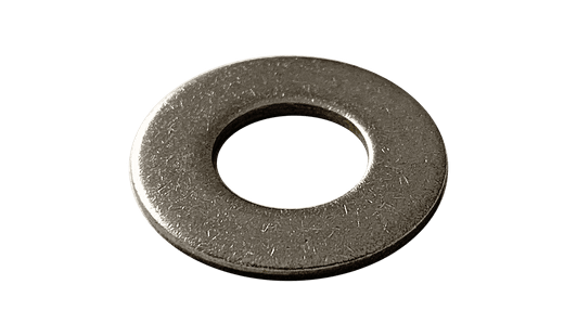 #4 SAE Flat Washer, 18-8 Stainless Steel (Box of 5,000)