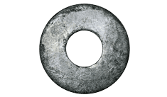 3/8 USS Flat Washer, Steel, Hot Dipped Galvanized, Made in USA (Box of 2,500)