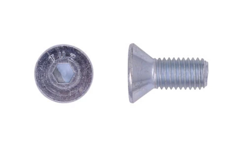 5/16"-18 x 1-1/2" Flat Head Socket Cap Screw, Alloy Steel, Zinc Clear - FT