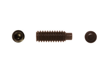 #8-32 x 1/4" Full Dog Point Socket Set Screw, Alloy Steel, Thermal Black Oxide