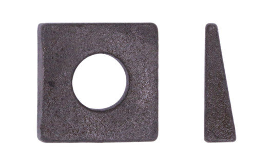 3/4" x 3" x 1/4" Square Plate Washer, Low Carbon Steel, Hot Dipped Galvanized