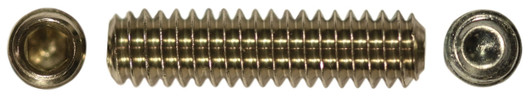 1/4"-20 x 3/8" Cup Point Socket Set Screw, 316 Stainless Steel
