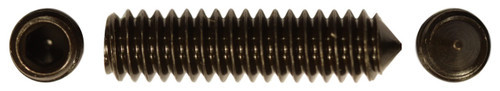 #6-32 x 1" Cone Point Socket Set Screw, Alloy Steel (Package of 100)