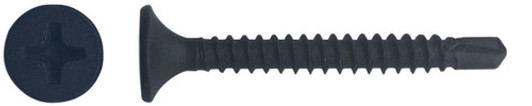 #8 x 4" Phillips Bugle Head Self-Drilling Drywall Tek Screw, Phosphate (Box of 1000)