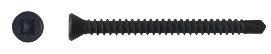 #6 x 3/4" Self-Drilling Trim Head Screw, Square Drive, Zinc Clear (Box of 10000)