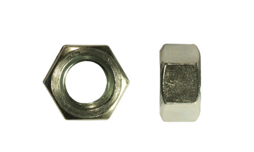 2-1/4"-12 UNF Finished Hex Nut, Grade 2, Steel, Zinc Clear (Box of 15)