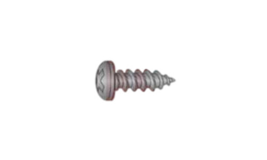 #12-11 x 1" Phillips Pan Head Sheet Metal Screw, Type A, Steel, Black Oxide Coated (Box of 4000)
