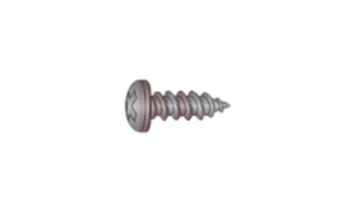 #14-10 x 1-1/2" Phillips Pan Head Sheet Metal Screw, Type A, Steel, Zinc Black (Box of 2000)