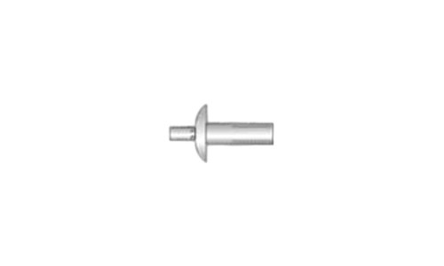 1/4 x 9/16" Aluminum/Aluminum Brazier Head Drive Pin Rivet (Box of 1000)
