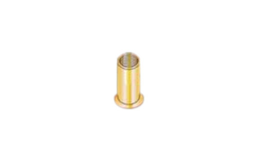 5/16"-18 x .200" Threaded Insert, Small Flat Head, Steel, Zinc Yellow (Box of 1000)