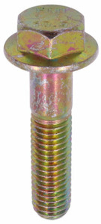 M10-1.5 x 45 Flange Bolt Din 6921, Grade 10.9, Zinc Yellow (Box of 500)