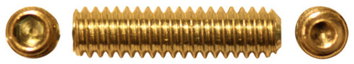 1/4"-28 x 3/8" Cup Point Socket Set Screw, Alloy Steel, Zinc Clear (Package of 100)