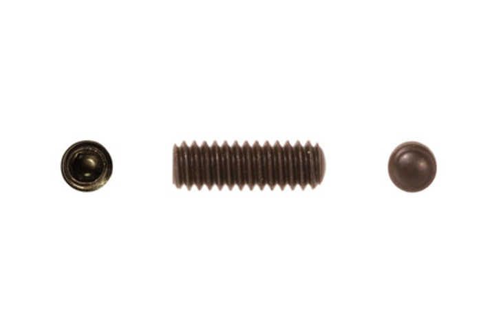 3/8"-24 x 3/8" Oval Point Socket Set Screw, Alloy Steel, Thermal Black Oxide (Package of 100)